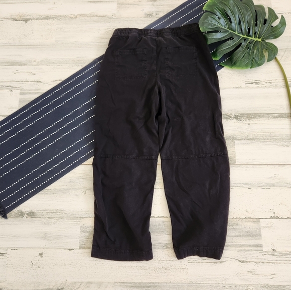 Banana Republic Elastic Waist Wide Leg Pants Black Size Extra Small - Picture 7 of 8